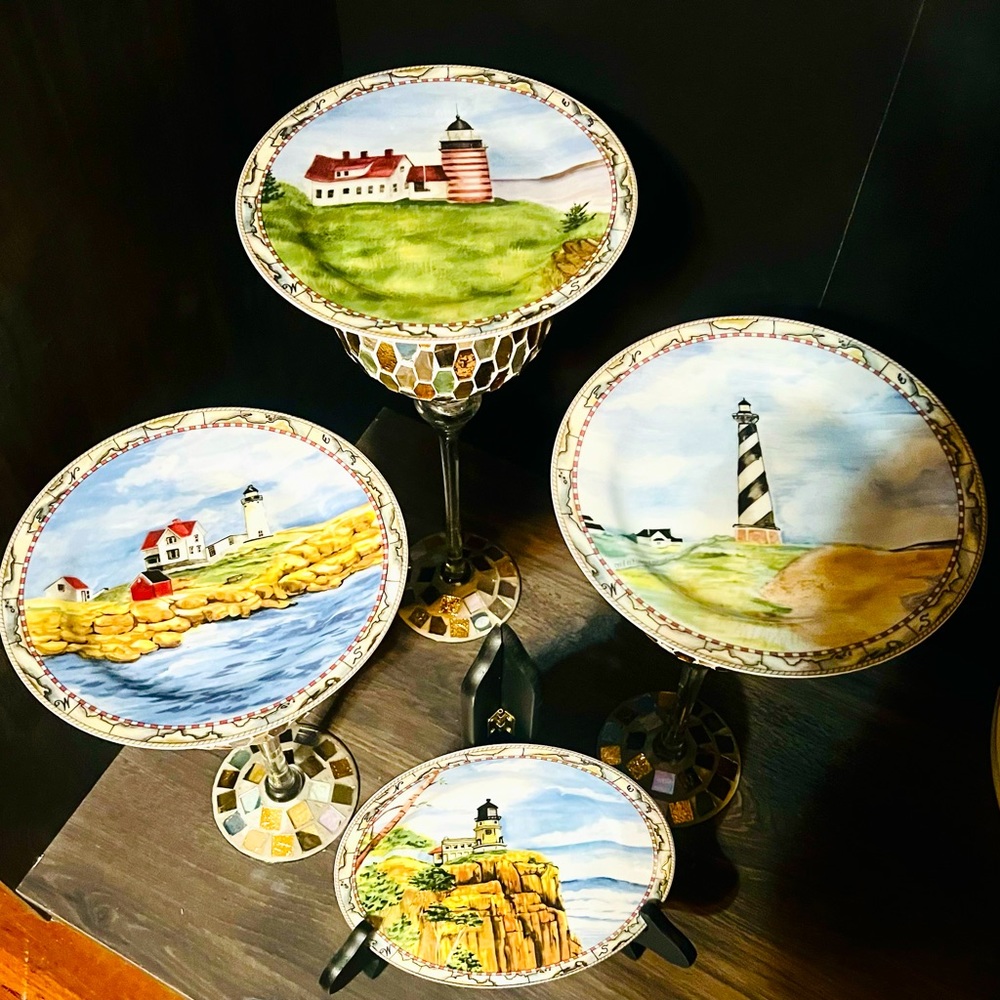 Set of 4 American Atelier plates